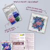 DIY Bead Embroidery Kit "Mid-sized bead embroidery kit Embrace of nature (Deco Scenes)"  7.9"x7.9" / 20.0x20.0 cm