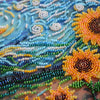 DIY Bead Embroidery Kit "Mid-sized bead embroidery kit Sunflowers in night’s embrace (Deco Scenes)"