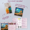 DIY Bead Embroidery Kit "Mid-sized bead embroidery kit Sunflowers in night’s embrace (Deco Scenes)"