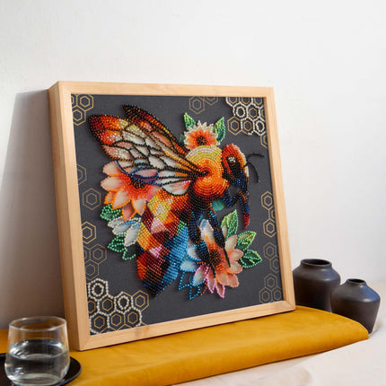 DIY Bead Embroidery Kit "Mid-sized bead embroidery kit Honey mosaic (Deco Scenes)"