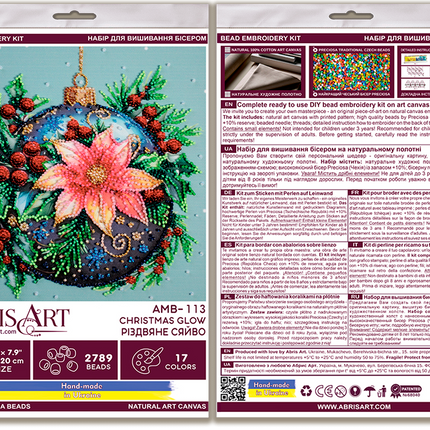DIY Bead Embroidery Kit "Christmas glow"