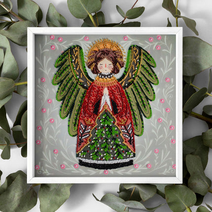 DIY Bead Embroidery Kit "Guardian of the Christmas Miracle"