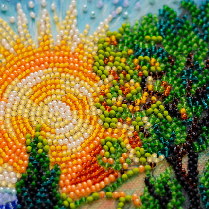 DIY Bead Embroidery Kit "Summer memories"