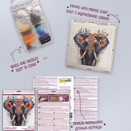 DIY Bead Embroidery Kit "Secrets of the east"