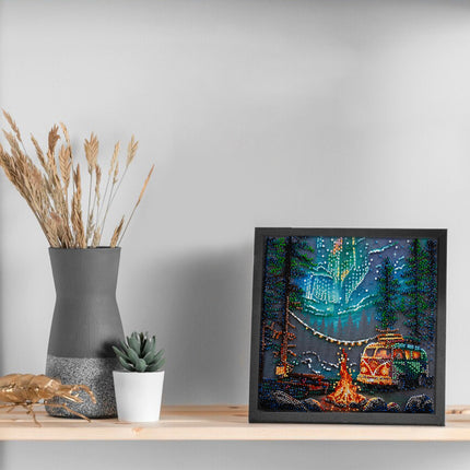 DIY Bead Embroidery Kit "Camping under the stars"