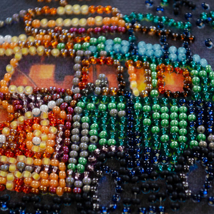 DIY Bead Embroidery Kit "Camping under the stars"