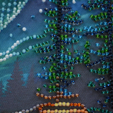 DIY Bead Embroidery Kit "Camping under the stars"