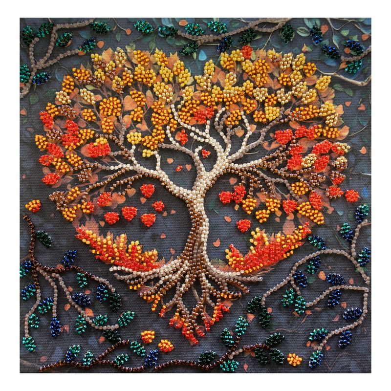 DIY Bead Embroidery Kit "Warm feelings"