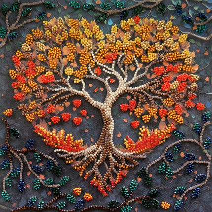 DIY Bead Embroidery Kit "Warm feelings"