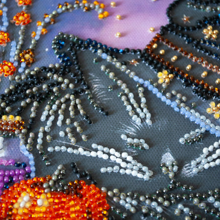 DIY Bead Embroidery Kit "Dream of the Witch " 7.9"x7.9" / 20.0x20.0 cm