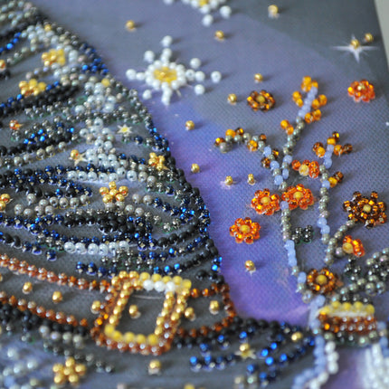 DIY Bead Embroidery Kit "Dream of the Witch " 7.9"x7.9" / 20.0x20.0 cm