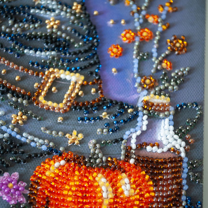 DIY Bead Embroidery Kit "Dream of the Witch " 7.9"x7.9" / 20.0x20.0 cm