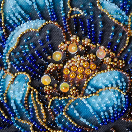 DIY Bead Embroidery Kit "Royal Bloom"