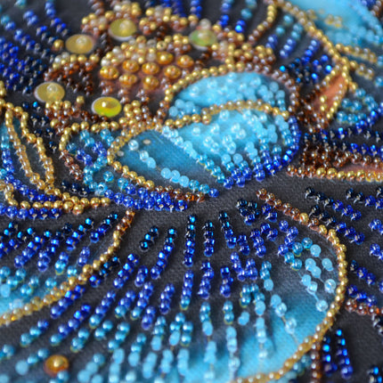 DIY Bead Embroidery Kit "Royal Bloom"