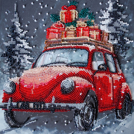DIY Bead Embroidery Kit "Holiday Delivery"