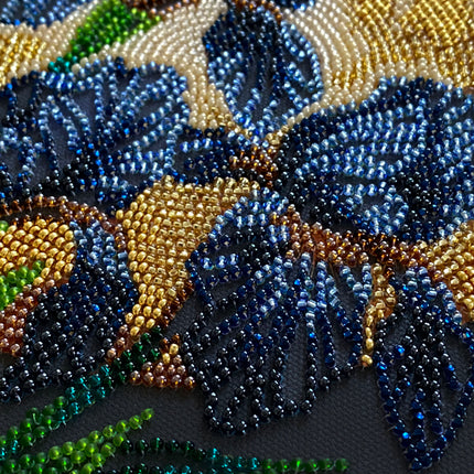 DIY Bead Embroidery Kit "Dancing in golden light"