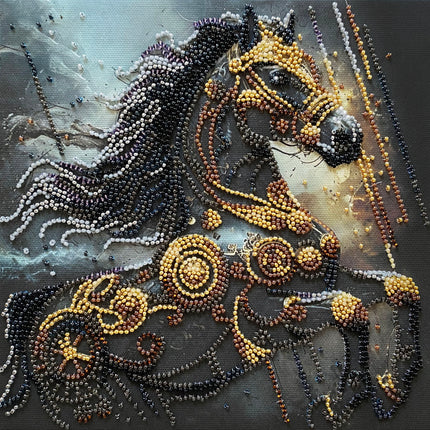 DIY Bead Embroidery Kit "Thunder of Darkness"