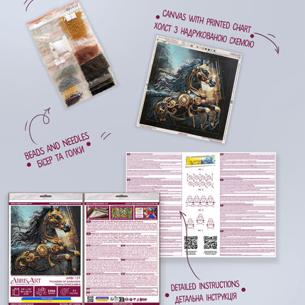 DIY Bead Embroidery Kit "Thunder of Darkness"