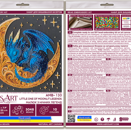 DIY Bead Embroidery Kit "Little One of Moonlit Legends"