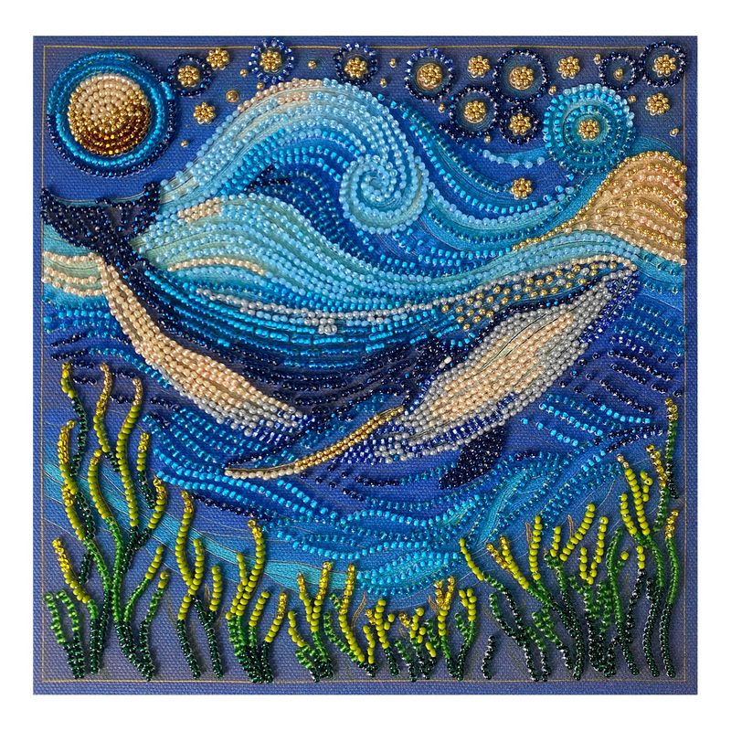 DIY Bead Embroidery Kit "The grandeur of the depths"