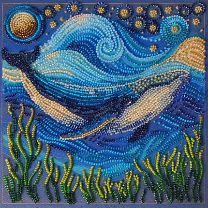 DIY Bead Embroidery Kit "The grandeur of the depths"