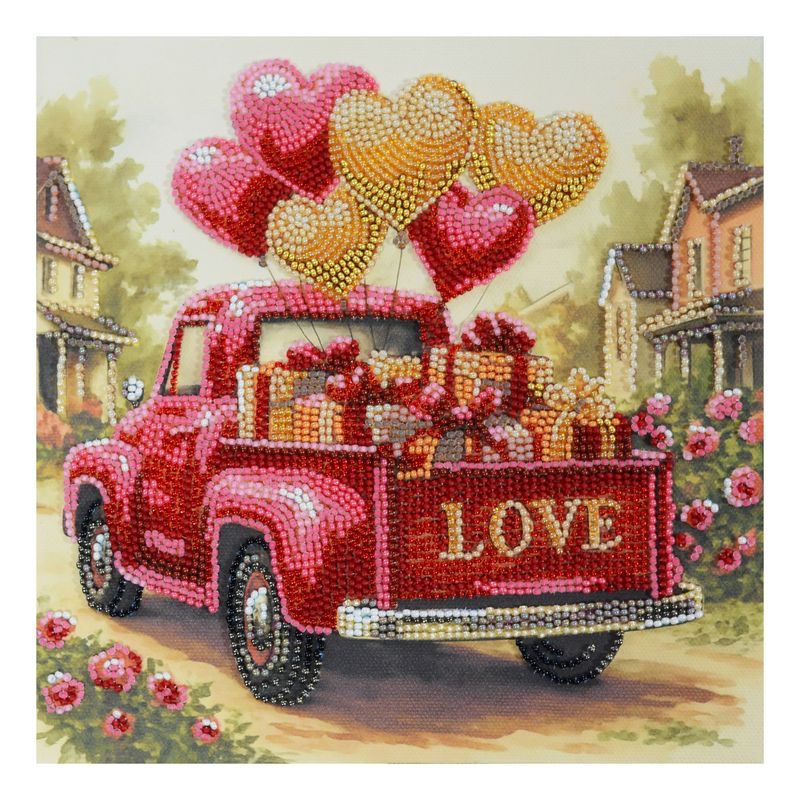 DIY Bead Embroidery Kit "Gift Love"