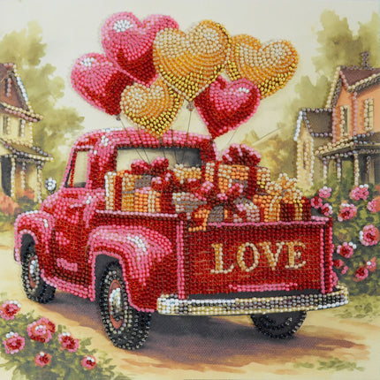DIY Bead Embroidery Kit "Gift Love"