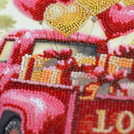 DIY Bead Embroidery Kit "Gift Love"