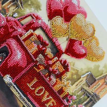 DIY Bead Embroidery Kit "Gift Love"