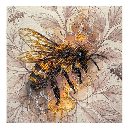 DIY Bead Embroidery Kit "Golden honey"