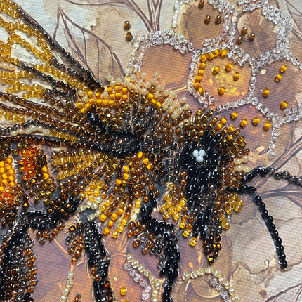 DIY Bead Embroidery Kit "Golden honey"