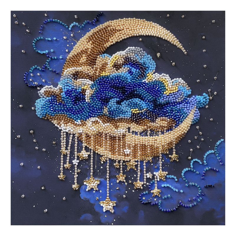 DIY Bead Embroidery Kit "Cradle of Stellar Dreams"