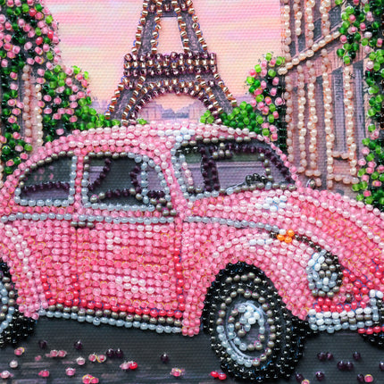 DIY Bead Embroidery Kit "La Vie en rose"