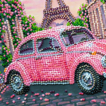 DIY Bead Embroidery Kit "La Vie en rose"