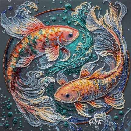DIY Bead Embroidery Kit "Dancing among the waves"