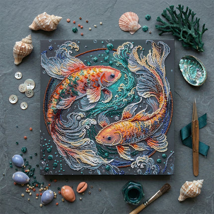 DIY Bead Embroidery Kit "Dancing among the waves"