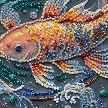 DIY Bead Embroidery Kit "Dancing among the waves"