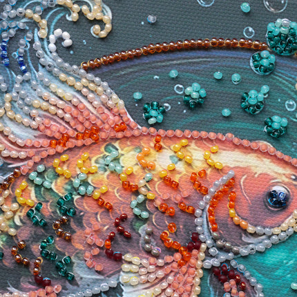 DIY Bead Embroidery Kit "Dancing among the waves"
