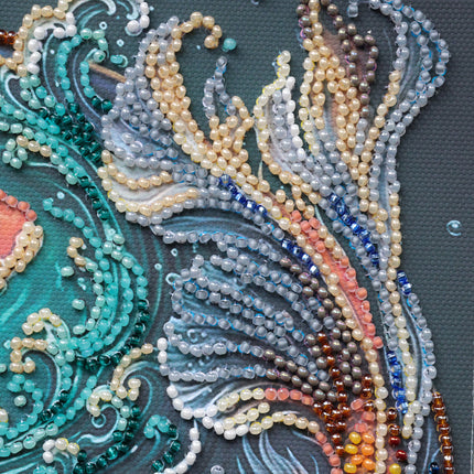 DIY Bead Embroidery Kit "Dancing among the waves"