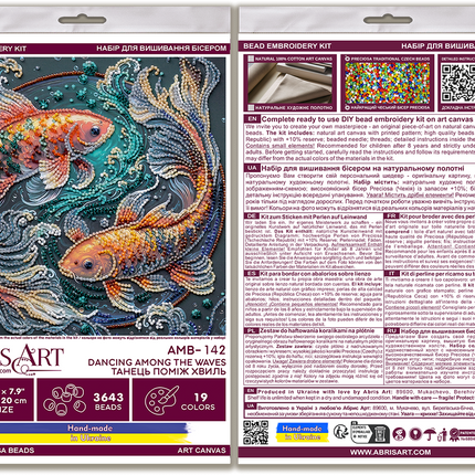 DIY Bead Embroidery Kit "Dancing among the waves"