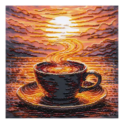 DIY Bead Embroidery Kit "Fragrant Coffee"