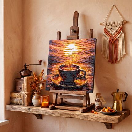 DIY Bead Embroidery Kit "Fragrant Coffee"