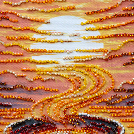 DIY Bead Embroidery Kit "Fragrant Coffee"