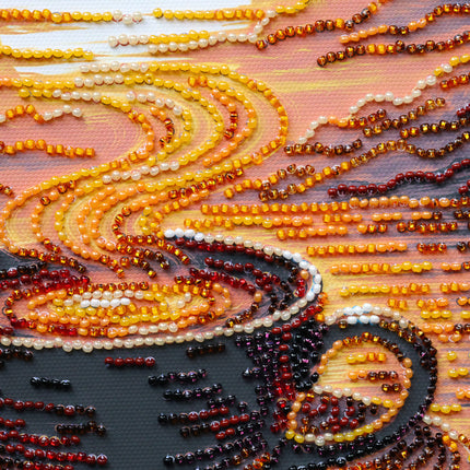 DIY Bead Embroidery Kit "Fragrant Coffee"