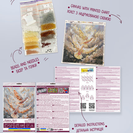 DIY Bead Embroidery Kit "Dance of Loves"