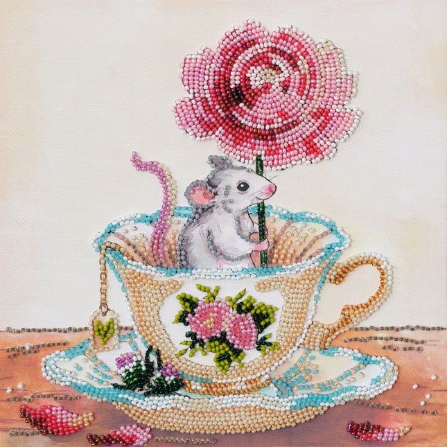 DIY Bead Embroidery Kit " A touch of spring"