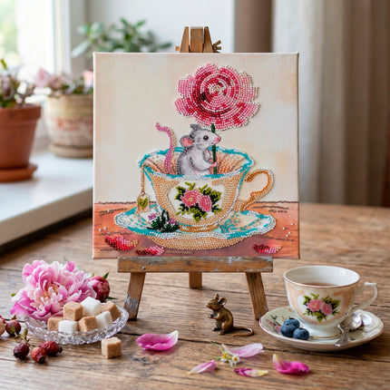 DIY Bead Embroidery Kit " A touch of spring"