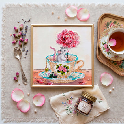 DIY Bead Embroidery Kit " A touch of spring"