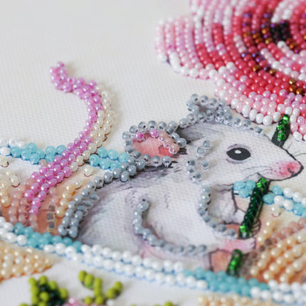 DIY Bead Embroidery Kit " A touch of spring"