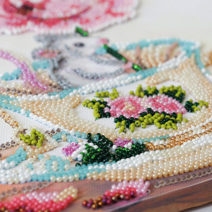 DIY Bead Embroidery Kit " A touch of spring"